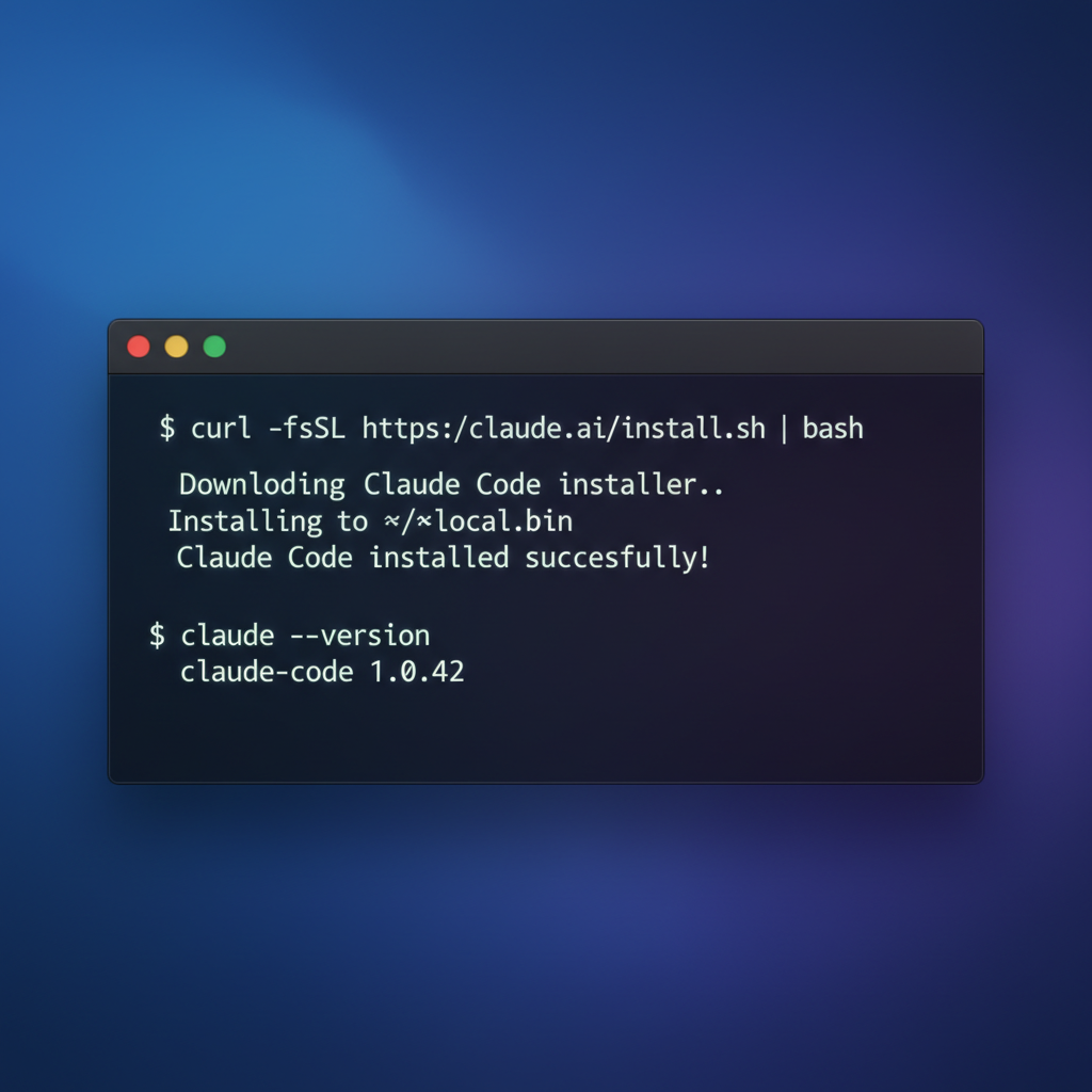 Prerequisites claude code install screenshot