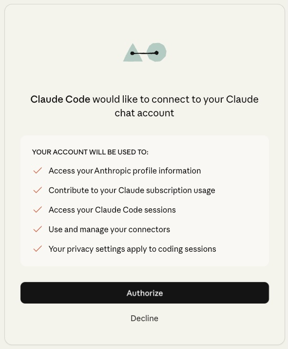 Prerequisites authenticate step3 screenshot